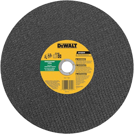 H P Masonry Cutting High Speed Wheels Type 1.