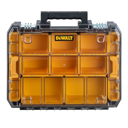 Front view of TSTAK V Organizer with clear lid