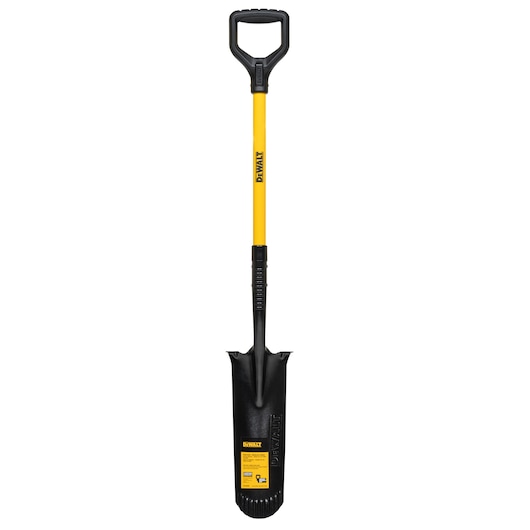 32 inch Fiberglass D-Handle Drain Spade on white background