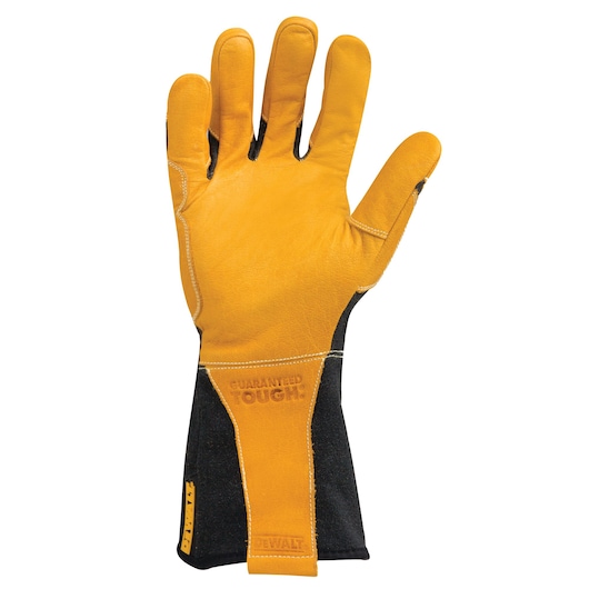Backside of Premium fabricator welding gloves.
